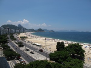 Hoch über der Copacabana beim Familienessen mit Aussicht. Bild: Doris N.