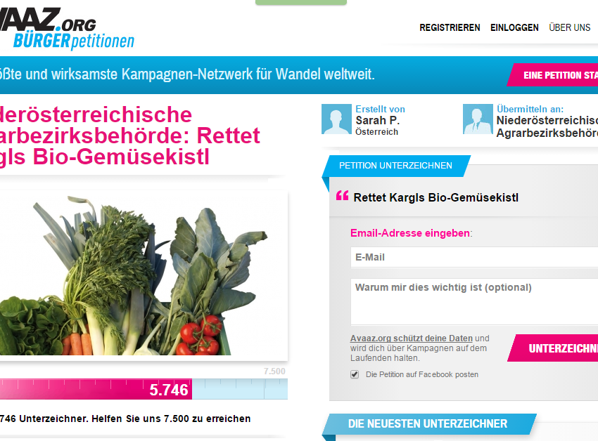 Rettet den Biobauern: Jetzt Petition unterschreiben! Rettet den Biobauern: Jetzt Petition unterschreiben!